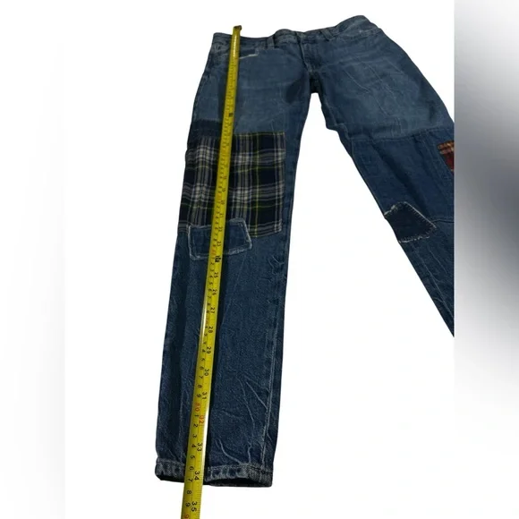 Polo Ralph Lauren Astor Slim Boyfriend Patchwork Distressed Denim Jeans 14 - Picture 10 of 16